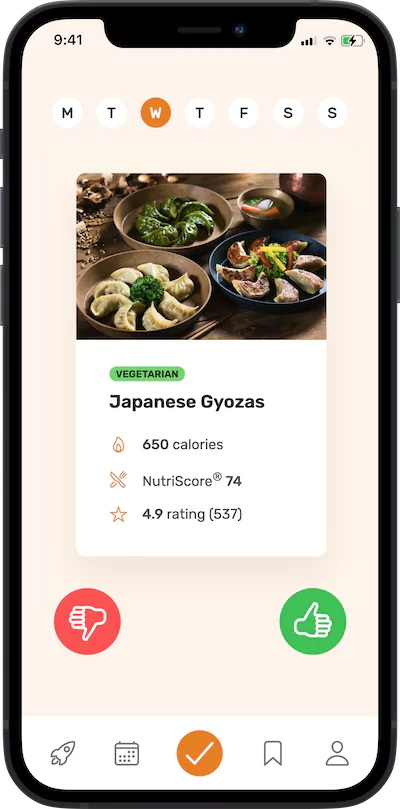 iPhone app meal approving app